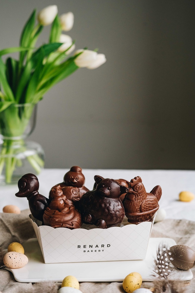 Panier Figurines de Pâques 
