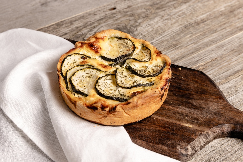 Quiche Large Goat Cheese/Zucchini 